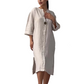 🎁Free Gift With Purchase 🎁 Women's Casual V-Neck Linen Shirt Dress