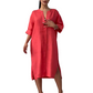🎁Free Gift With Purchase 🎁 Women's Casual V-Neck Linen Shirt Dress