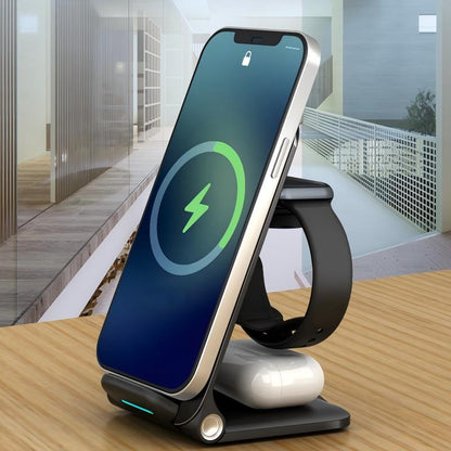 Foldable 3-in-1 Wireless Charging Stand