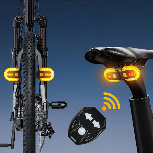 🚴 40% OFF NOW! 🔦 Bicycle Wireless Remote Control Turning Tail Light – Auto Brake Sensor, 30+ Light Modes & USB Rechargeable ⚡