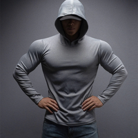 🎁Free Gift With Purchase 🎁 Men's Stretch-Fit Long Sleeve Fitness Hoodie