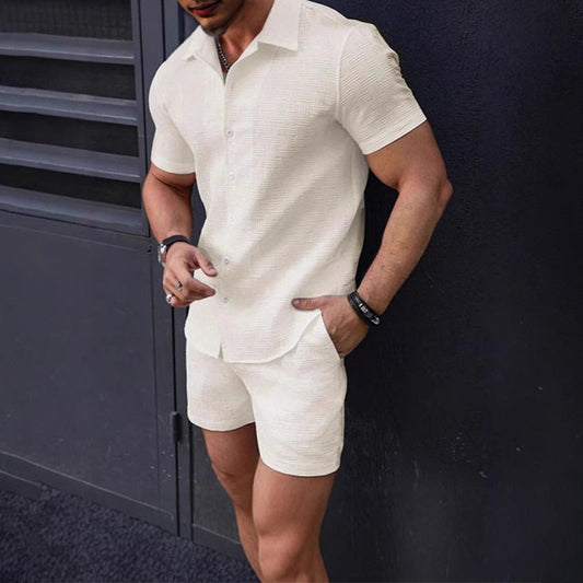 🔥2026 New Arrivals: 50% Off for a Limited Time!🔥Men's Shirt & Shorts Set