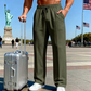 🎁Free Gift With Purchase 🎁 Men's Elastic Waist Drawstring Straight Leg Pants