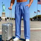 🎁Free Gift With Purchase 🎁 Men's Elastic Waist Drawstring Straight Leg Pants