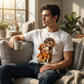 🥰 Only ￡14.99！！Unisex Monkey Hugging Toy Graphic T-Shirt