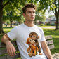 🥰 Only ￡14.99！！Unisex Monkey Hugging Toy Graphic T-Shirt