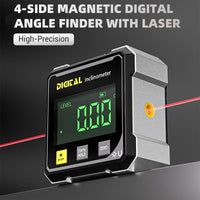 🥳2026 HOT SALE🥳💞50K+ SOLD!🌿 4-Side Magnetic Digital Angle Finder with Laser