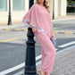 🎁Free Gift 🎁 Elegant Sequin Trim Poncho Top & Wide-Leg Pants Set