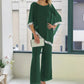 🎁Free Gift 🎁 Elegant Sequin Trim Poncho Top & Wide-Leg Pants Set