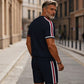 🎁Free Gift 🎁Men's Quarter-Zip Shirt & Shorts Set