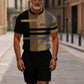 🎁Free Gift 🎁Men's Quarter-Zip Shirt & Shorts Set