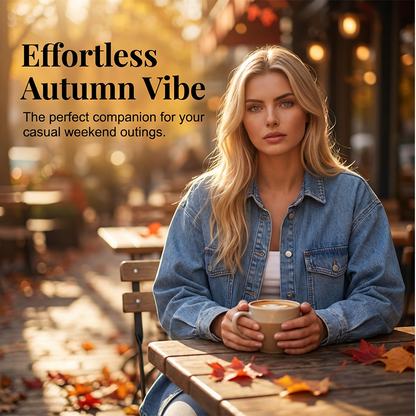 Casual Long Sleeve Denim Shirt Jacket