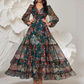 🎁New arrival Free Shipping💥Romantic V-Neck Lantern Sleeve Floral Dress👗