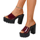 📢📢50%  OFF !! ⏰Standing At The Forefront Of Fashion👧Slip-On Open Toe Lug Sole Sandals