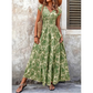 🎁New arrival 50% OFF💥Women's V-Neck Floral Print Smocked Maxi Dress