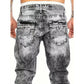 Men's Fashion Creative Stretch Denim Jeans,Minimalist Style Suitable For Summer, Emo Style— Free shipping for two pieces