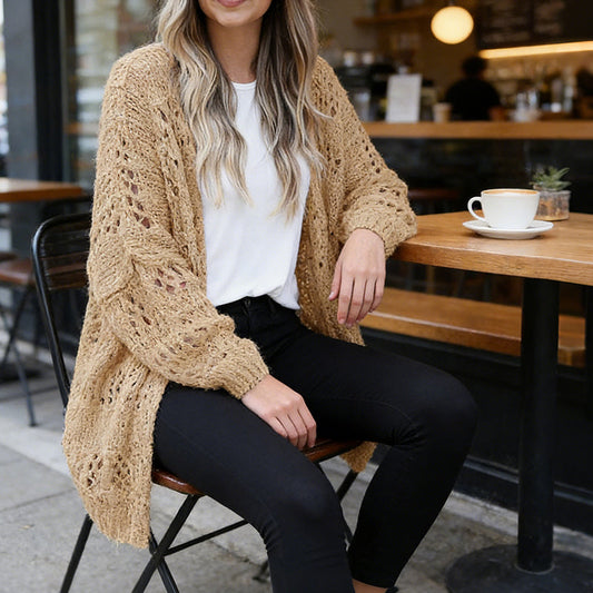 🔥Hot Sale🔥 Women's Open Front Slouchy Knit Cardigan