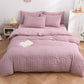 ⚡Free Shipping⚡ 4-Piece Textured Seersucker Bedding Set