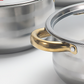 📢📢40%  OFF !! ⏰5-Piece Stainless Steel Cookware Set with Glass Lids