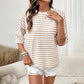 🔥HOT SALE 40% OFF✨Women's Striped Relaxed Fit T-Shirt— Free Shipping For Two Pieces