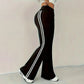 🎁New arrival 50% OFF💥 High-Waist Side Stripe Flared Pants