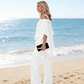 🎁New Arrival 50% OFF💥Women’s Irregular Chiffon Tops & Wide-Leg Pants Set