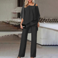 🎁New Arrival 50% OFF💥Women’s Irregular Chiffon Tops & Wide-Leg Pants Set