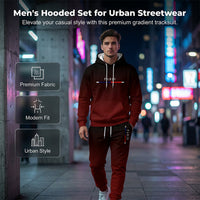🎁New arrival 💥Men's Gradient Tracksuit Set - Hoodie and Sweatpants