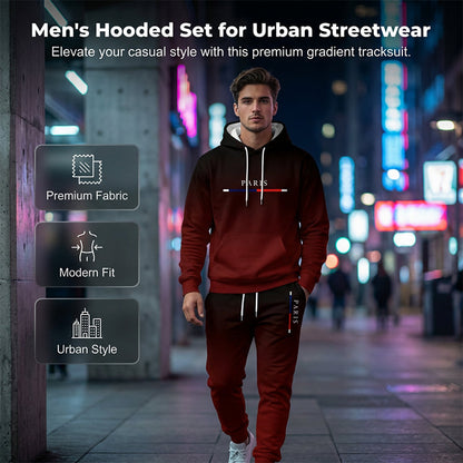 🎁New arrival 💥Men's Gradient Tracksuit Set - Hoodie and Sweatpants
