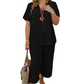 🎁New arrival 40% OFF💥 Women's Casual Short Sleeve Top & Wide Leg Pants Set