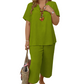 🎁New arrival 40% OFF💥 Women's Casual Short Sleeve Top & Wide Leg Pants Set
