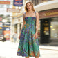 🌷Special Price Only ￡16.99!!🌷Women's Floral Print Tie-Strap Midi Dress
