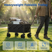 🚚🏕️ LIMITED-TIME 53% OFF! Heavy-Duty Collapsible Wagon Cart – 130L Capacity, 80kg Load & All-Terrain Wheels