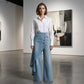 🎁New arrival 50% OFF💥 Asymmetrical Wrap Denim Skirt Pants