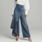🎁New arrival 50% OFF💥 Asymmetrical Wrap Denim Skirt Pants