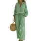 🌸New Arrival 40%OFF💖Women’s Chic Faux-Linen Two-Piece Outfit
