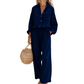 🌸New Arrival 40%OFF💖Women’s Chic Faux-Linen Two-Piece Outfit