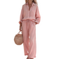 🌸New Arrival 40%OFF💖Women’s Chic Faux-Linen Two-Piece Outfit