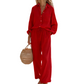 🌸New Arrival 40%OFF💖Women’s Chic Faux-Linen Two-Piece Outfit