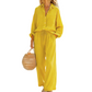 🌸New Arrival 40%OFF💖Women’s Chic Faux-Linen Two-Piece Outfit
