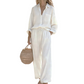 🌸New Arrival 40%OFF💖Women’s Chic Faux-Linen Two-Piece Outfit