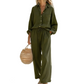 🌸New Arrival 40%OFF💖Women’s Chic Faux-Linen Two-Piece Outfit