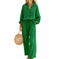 🌸New Arrival 40%OFF💖Women’s Chic Faux-Linen Two-Piece Outfit