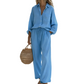 🌸New Arrival 40%OFF💖Women’s Chic Faux-Linen Two-Piece Outfit