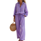 🌸New Arrival 40%OFF💖Women’s Chic Faux-Linen Two-Piece Outfit