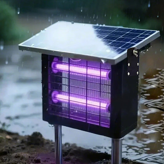 🦟 56% OFF NOW! ☀️ 3500V High Powered Solar Bug Zapper – Indoor & Outdoor, Waterproof & Chemical-Free for Effective Protection 🏠