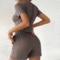 🎁New arrival 50% OFF💥 Women's Summer Casual Short Sleeve and Athletic Shorts 2-Piece Suit