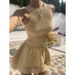 🌷Special Price Only ￡17.99!!🌷Sleeveless Gingham Smocked Mini Dress— Free Shipping For Two Pieces