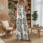 🎁New arrival 50% OFF💥 Women's Leaf Print Spaghetti Strap Jumpsuit