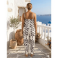 🎁New arrival 50% OFF💥 Women's Leaf Print Spaghetti Strap Jumpsuit